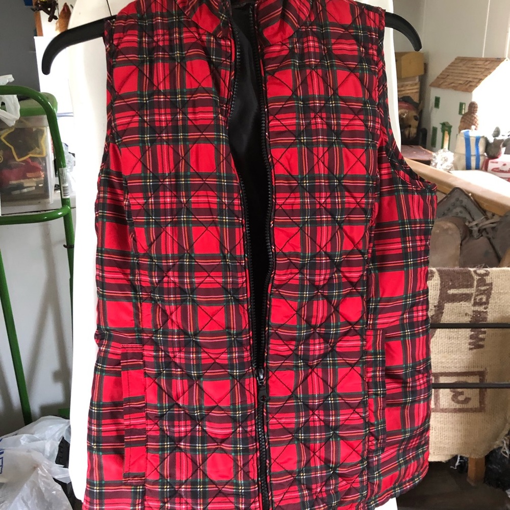 Plaid vest